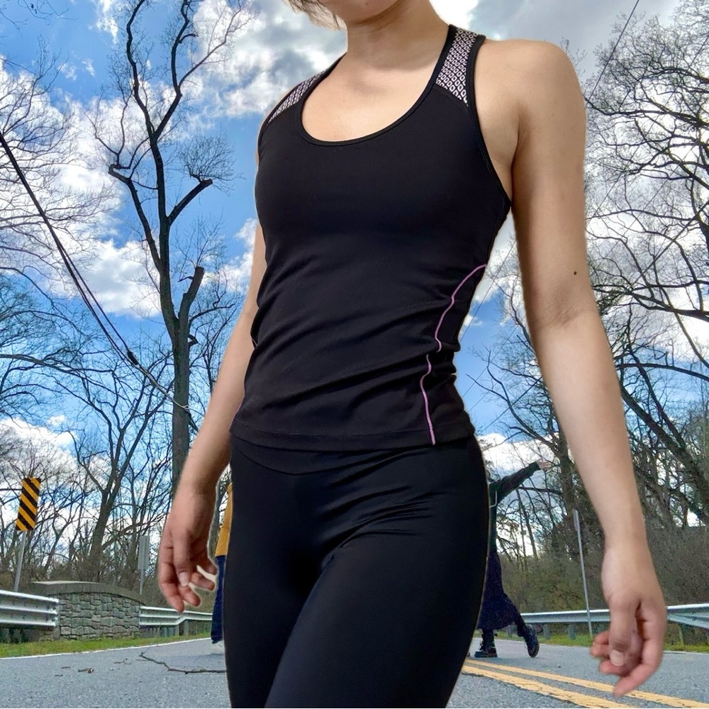 Champion Workout Exercise Sporty Athleisure Mesh Racerback Cami Tank